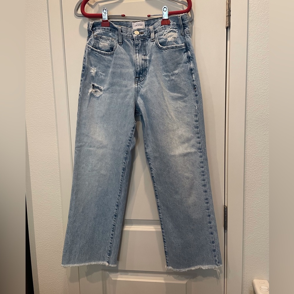 FRAME Women’s Le Jane Cropped, Blue, Size 29